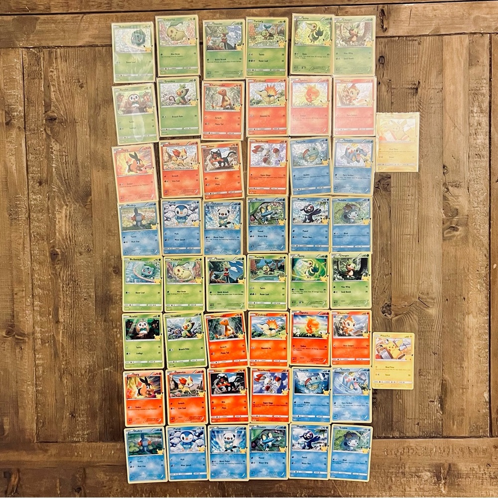 Pokemon X McDonalds 25th Anniversary Complete Set incl. Holos (Lot of 52 Cards)